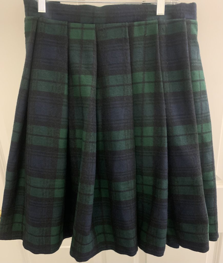 Custom pleated skirt